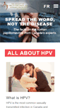 Mobile Screenshot of hpvinfo.ca