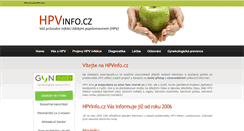 Desktop Screenshot of hpvinfo.cz